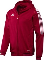 Adidas, Толстовка с капюшоном Jacket T12 Team ClimaLite Cotton X13151 (красный)