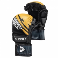 MMI-602 Перчатки MMA IMMAF approved черно-золотистые