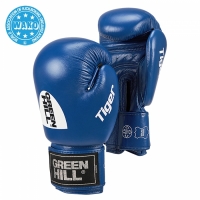 GREEN HILL, Боксерские перчатки TIGER WAKO Approved (синий) арт. BGT-2010w